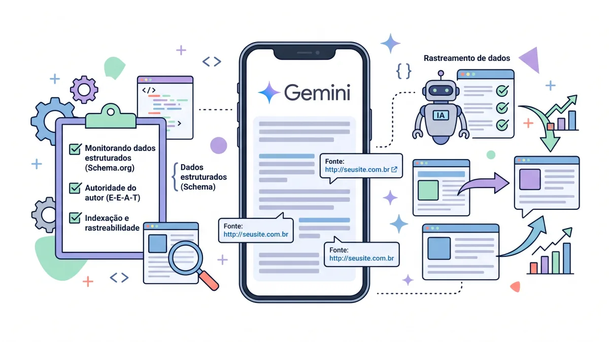 Como aparecer no Gemini e ser citado como fonte