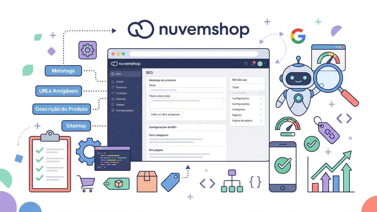 SEO na Nuvemshop: o que ajustar no painel e o que testar